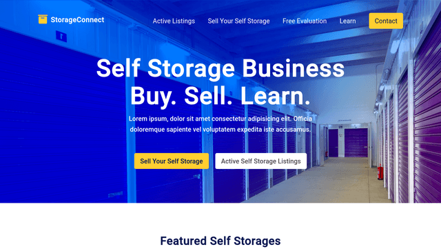 Preview banner of Storage Listing